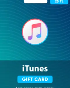 buy itunes hediye kartı 25 tl bakiye